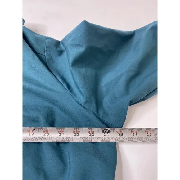 MELISSA McCARTHY Seven7 Emerald Green Front Tie 3/4 Sleeve Blouse Womens Size 3X - Picture 6 of 7